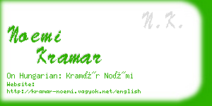 noemi kramar business card